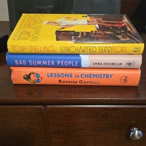 Lessons in Chemistry, Bad Summer People & Uncharted Territori Hardback Books